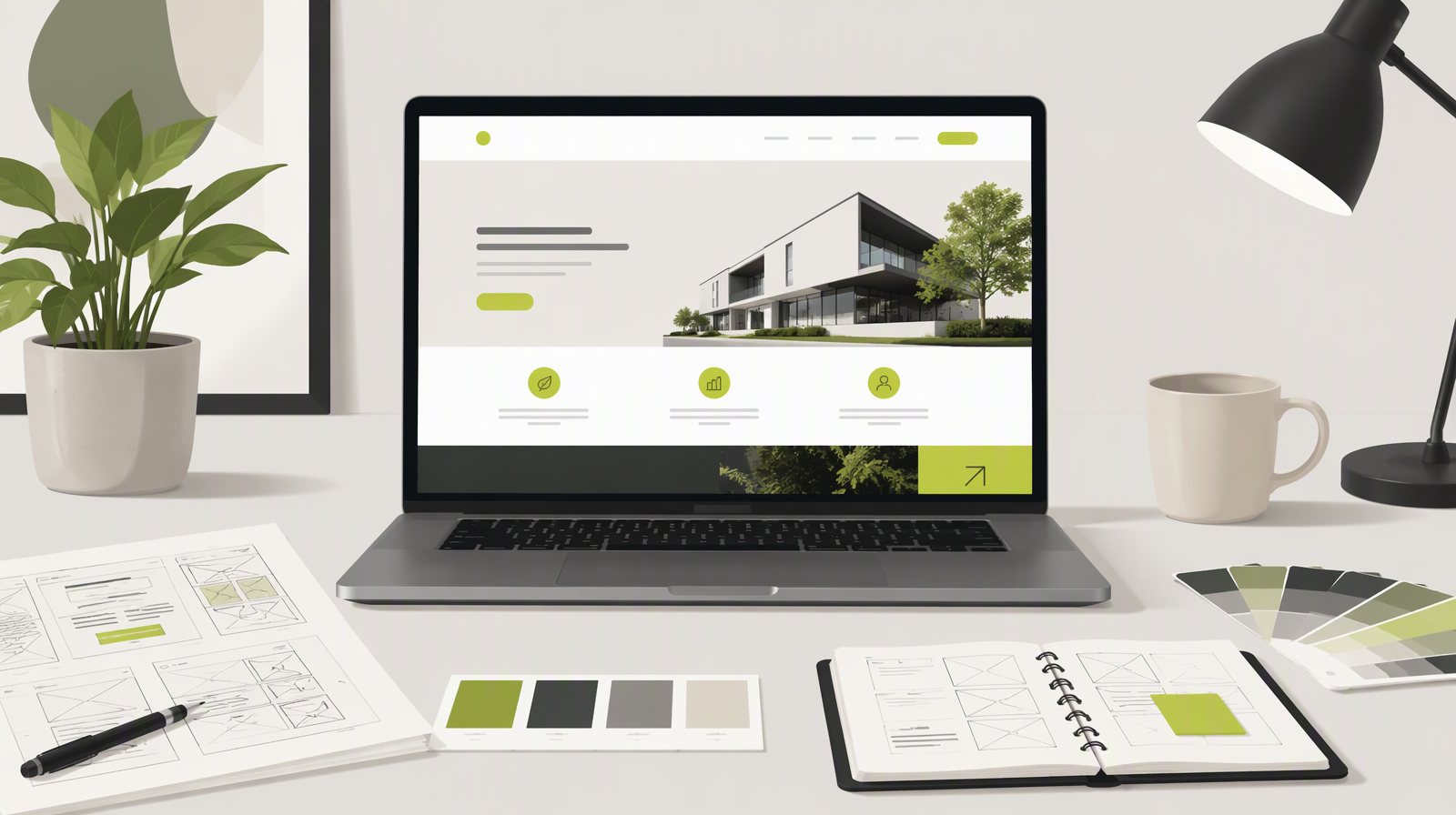 Example of a small business website designed by Larkspurrow